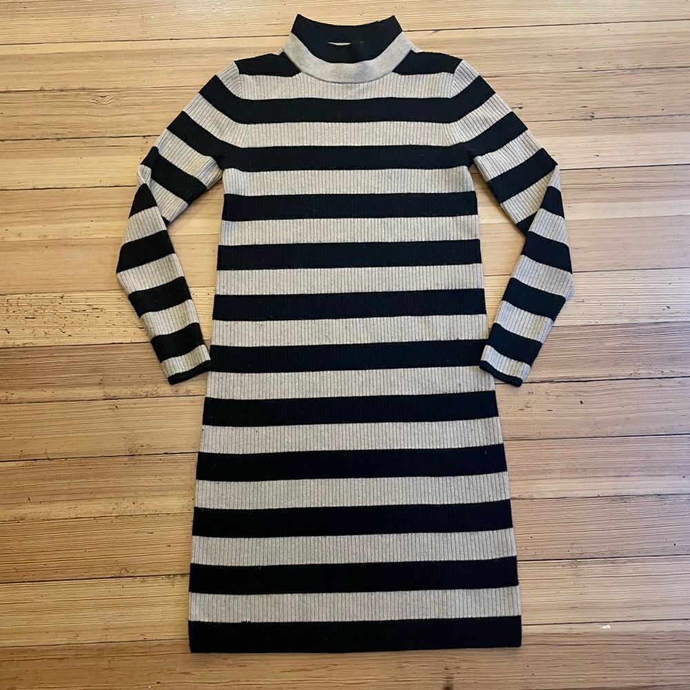 J. Crew striped turtleneck sweater-dress.  Size XS. - Picture 3 of 14